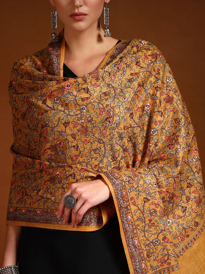 Dhiyona PA Women Floral Embroidered Shawl