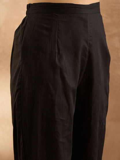 Women Floral Embroidered Pure Cotton Kurta with Trousers & Dupatta