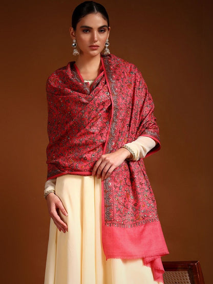 Dhiyona PA Women Floral Embroidered Shawl