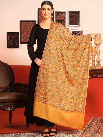 Dhiyona PA Rangrez Paisley Embroidered Woolen Shawl