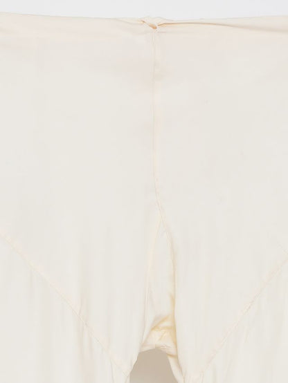 Men's Beige Cotton Linen Straight Kurta Pyjama Set