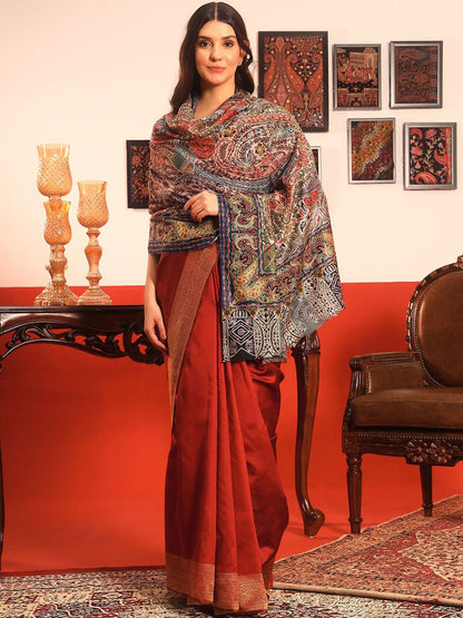 Dhiyona PA Paisley Embroidered Shawl