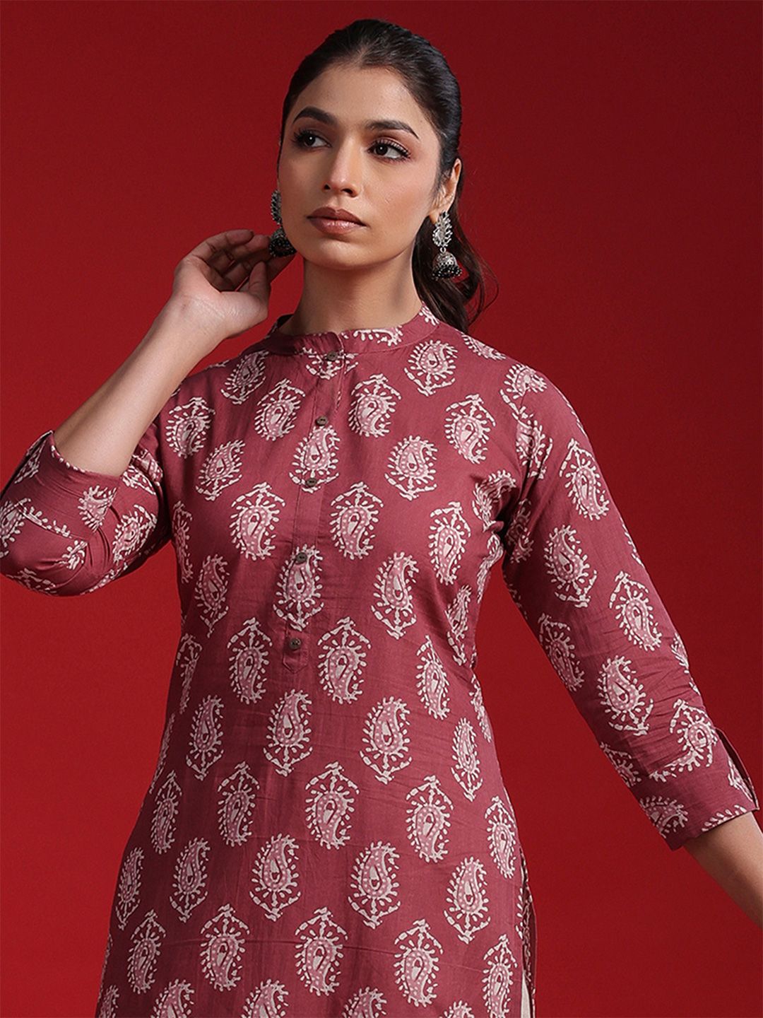 Dhiyona IE Women Ethnic Motifs Embroidered Kurta