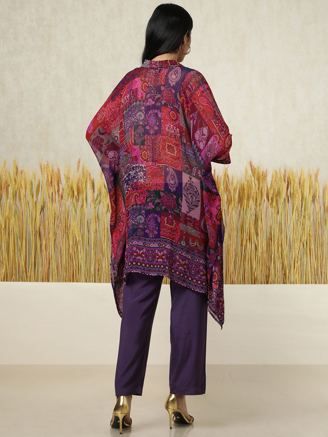 Dhiyona SO Women's Women Paisley Printed Regular Kurta with Trousers