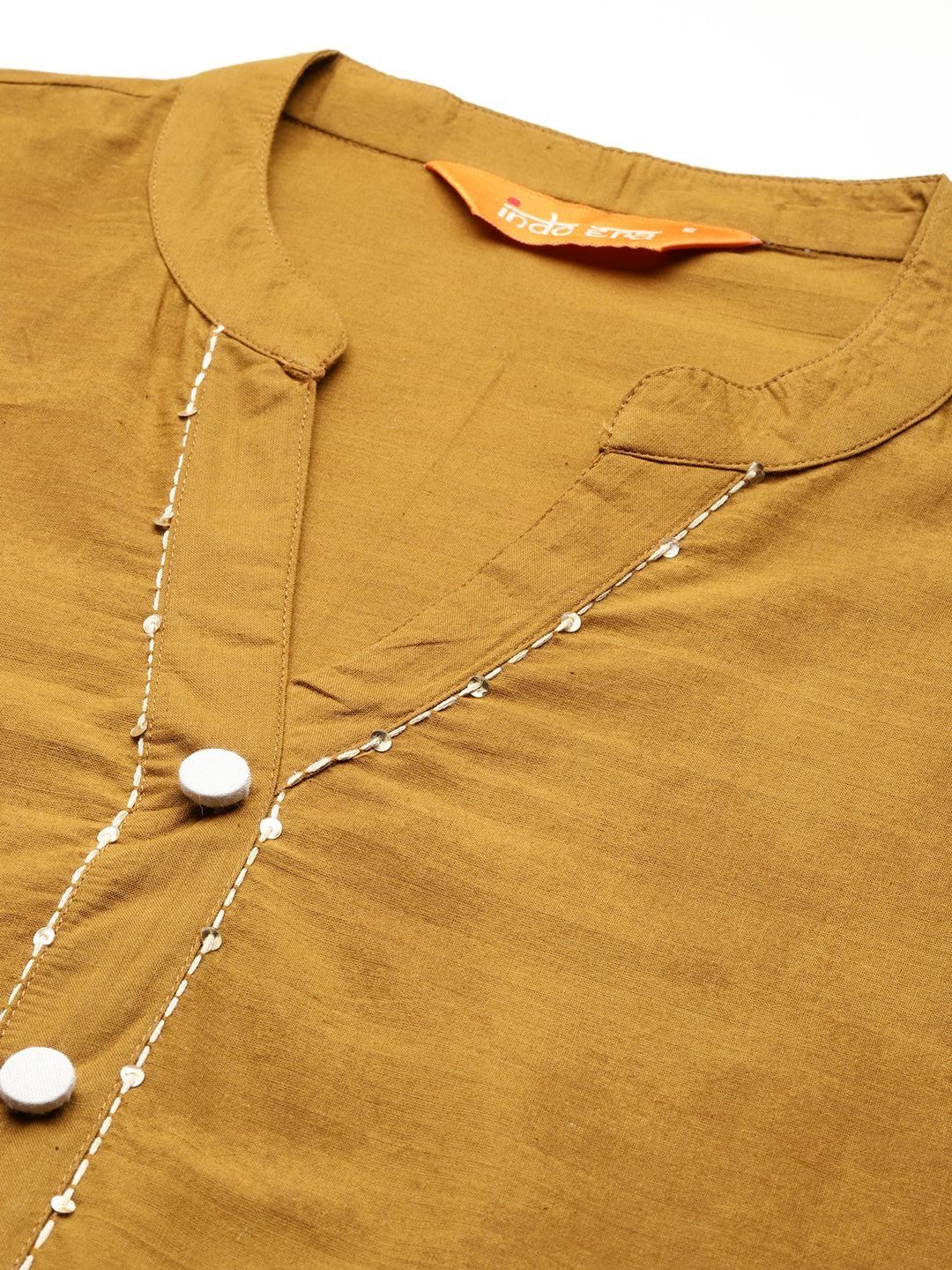 Women Floral Embroidered Regular Thread Work Pure Cotton Kurta with Trousers