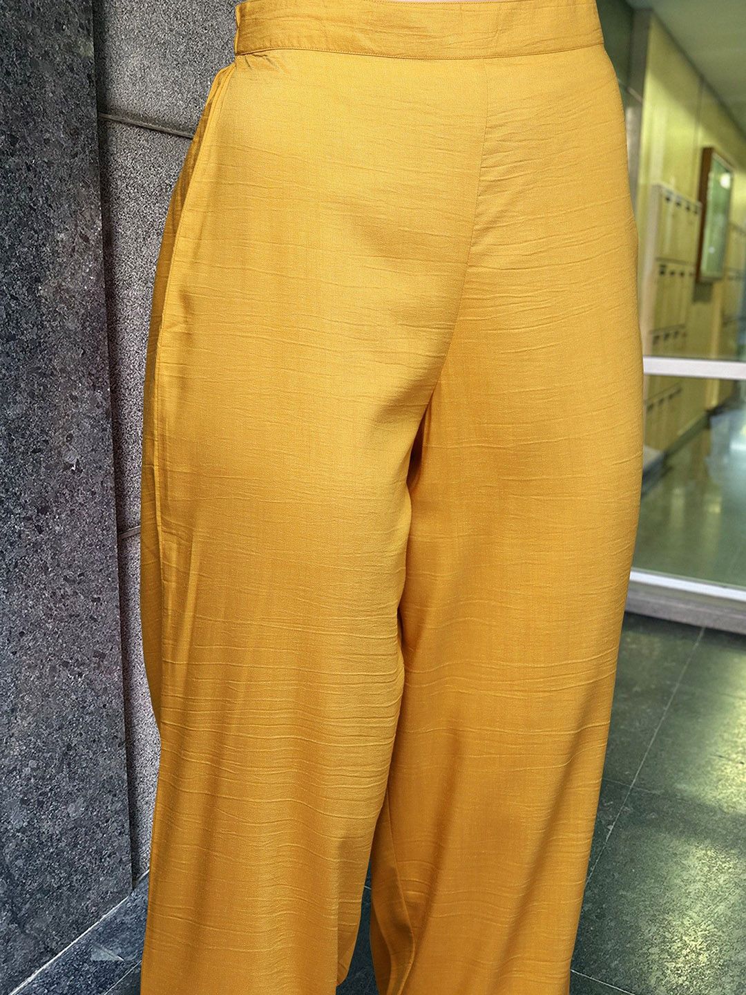 Dhiyona IE Ethnic Motifs Embroidered Gotta Patti Kurta with Trousers & Dupatta