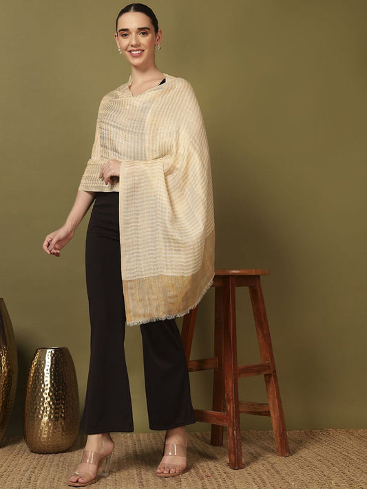 Dhiyona PA Striped Woven Design Shawl