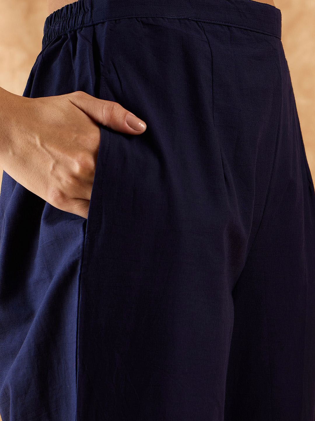 Bandhani Printed A-Line Kurta with Trousers & Dupatta