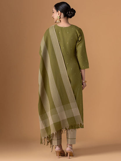 Dhiyona WP Jamdani Pure Cotton Suit Set 4241