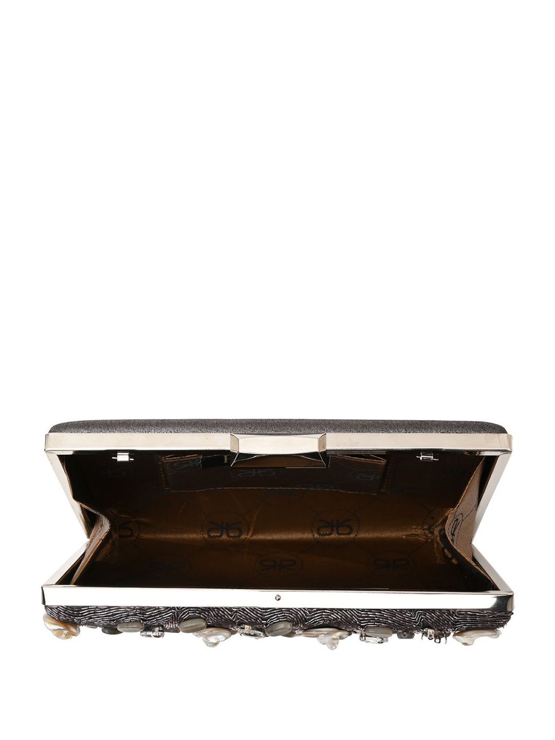 Dhiyona NR Mother Of Pearl Embroidered Box Clutch